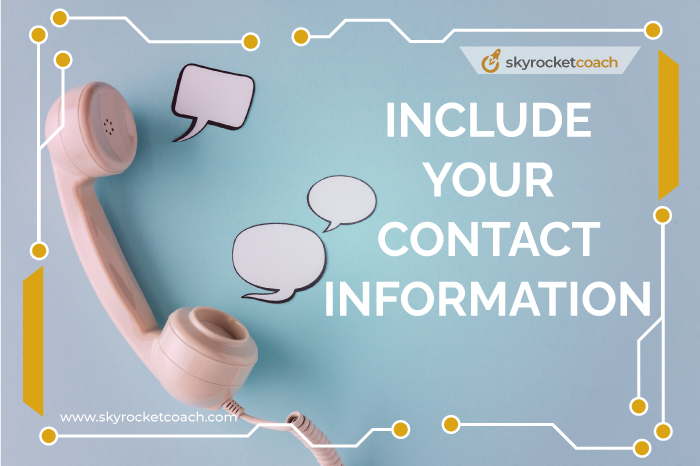 Include your contact information
