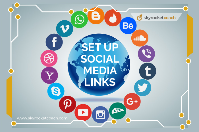 Set up social media links