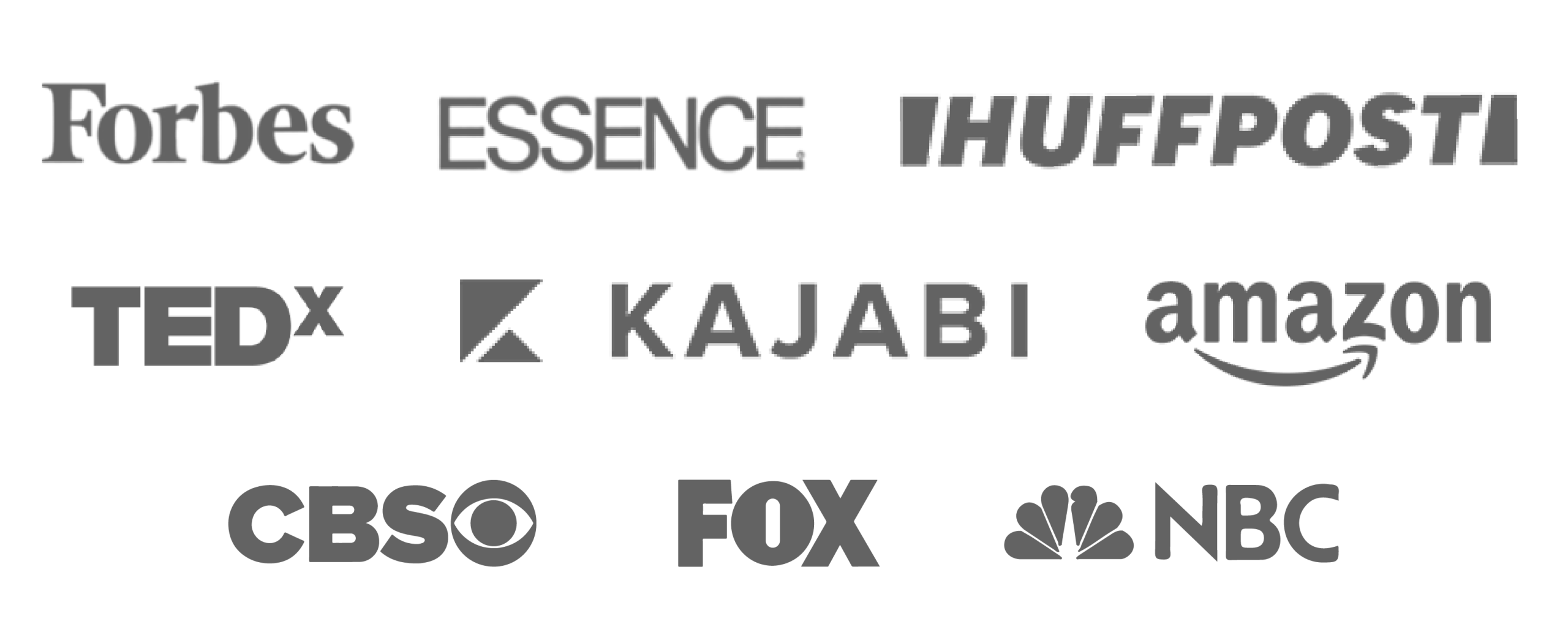 SkyrocketCoach clients are seen on Logos - Forbes, Essence, Tedx, Kajabi, Amazon, CBS, FOX, NBC-02